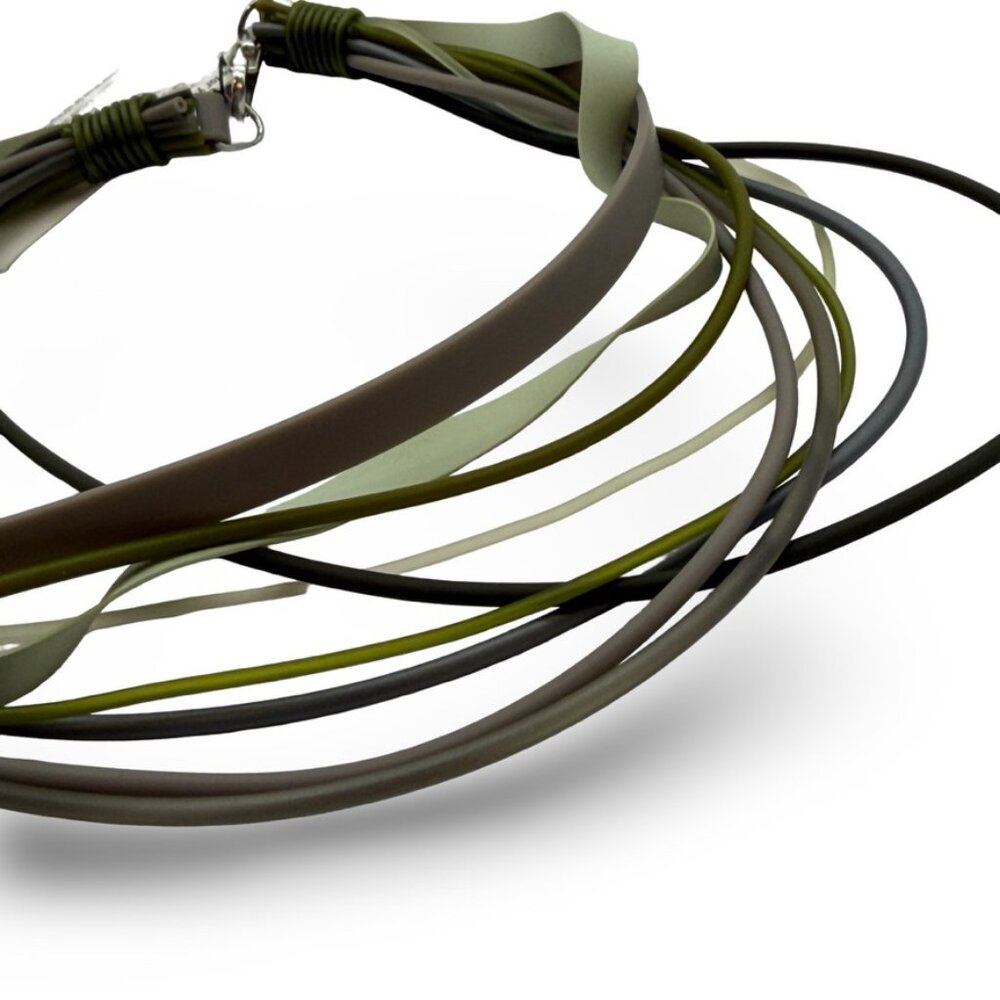 Frank Ideas Green Rubber Necklace NWT - Picture 6 of 10